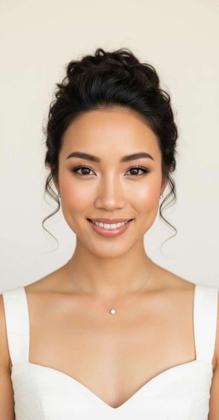 After Bridal Curly Updo